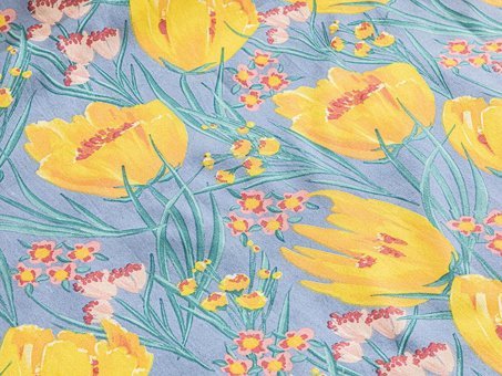 English Home Tulip Paradise Kolay Ütülenir Tek Kişilik Nevresim Mavi