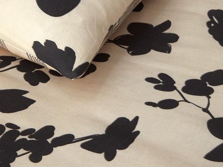 English Home Cosmos Garden Baskılı Soft Cotton Tek Kişilik Nevresim Seti Bej