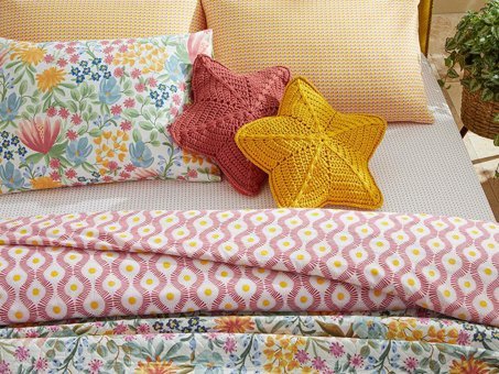English Home Sunny Side Kolay Ütülenir Tek Kişilik Nevresim Pembe