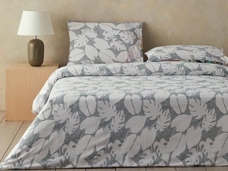 English Home Leaf Jungle Tek Kişilik Nevresim Seti Fuşya