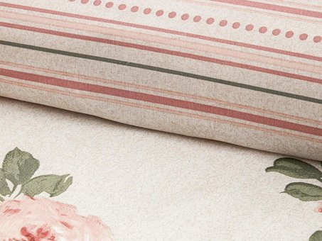 English Home Rose Bouquet Kolay Ütülenir Tek Kişilik Nevresim Takımı Pembe