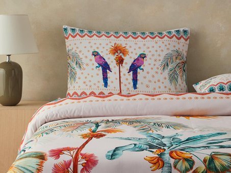 English Home Tropic Sunset Tek Kişilik Nevresim Seti Yeşil