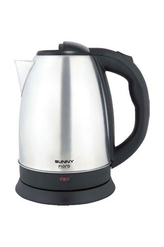 Sunny Flora Paslanmaz Çelik 1.7 lt 1500 W Işıklı Klasik Gri Kettle