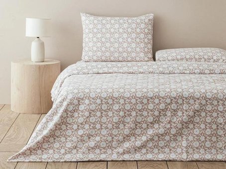 English Home Parterre Kolay Ütülenir Tek Kişilik Nevresim Takımı Gül Kurusu