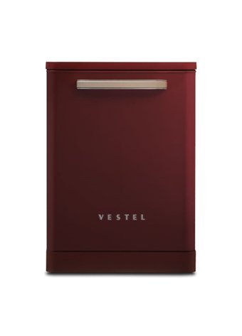 Vestel BM 5001 Retro 5 Programlı E Enerji Sınıfı 13 Kişilik Wifili Çekmeceli Bordo Solo Bulaşık Makinesi