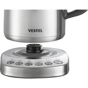 Vestel S3000 DGT Çelik 1.7 lt 2200 W Modern İnox Kettle