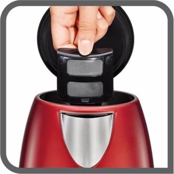 Tefal Confidence Çelik 1.7 lt 2000 W Işıklı Klasik Kırmızı Kettle