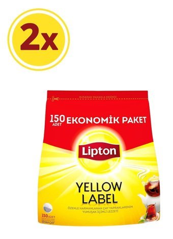 Lipton Yellow Label Demlik Poşet Çay 2x150 gr