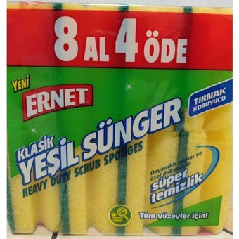 Ernet Klasik Bulaşık Süngeri 8'li