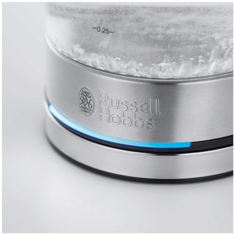 Russell Hobbs Cam 800 ml 2400 W Işıklı Klasik Şeffaf Kettle