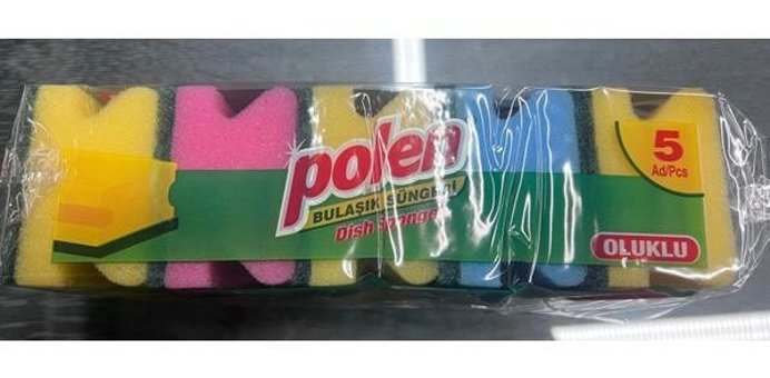 Polen Oluklu Bulaşık Süngeri 15'li