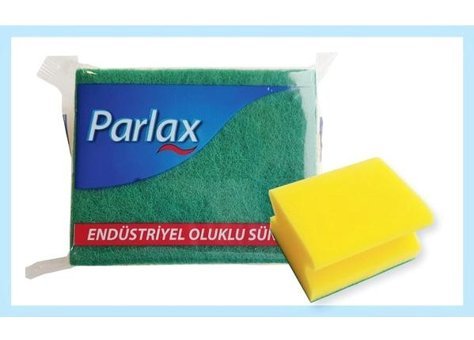 Parlax Oluklu Bulaşık Süngeri Tekli