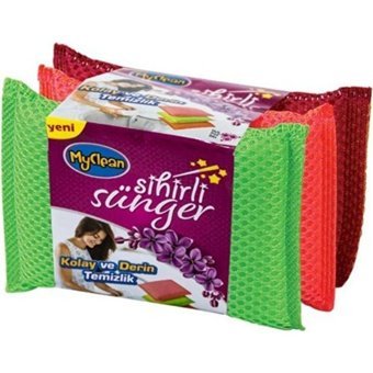 My Clean Sihirli Bulaşık Süngeri 4x3'lü