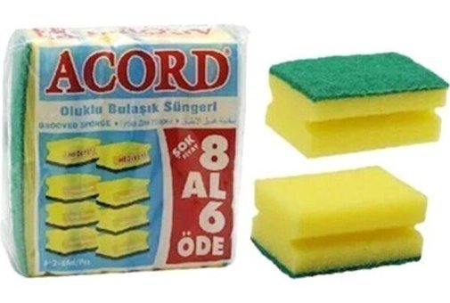 Acord Bulaşık Süngeri 8'li