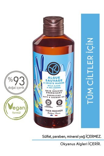 Yves Rocher Algue Sauvage & Criste Marine Okyanus Esintisi Duş Jeli 400 ml