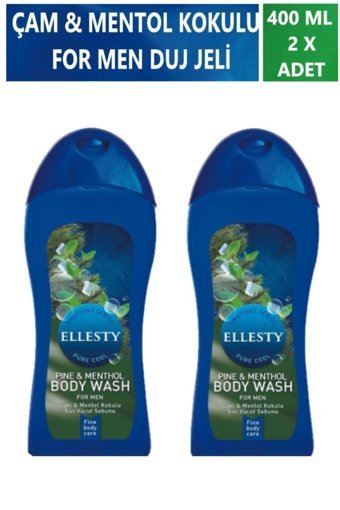 Ellesty Çam ve Mentol Duş Jeli 2x400 ml