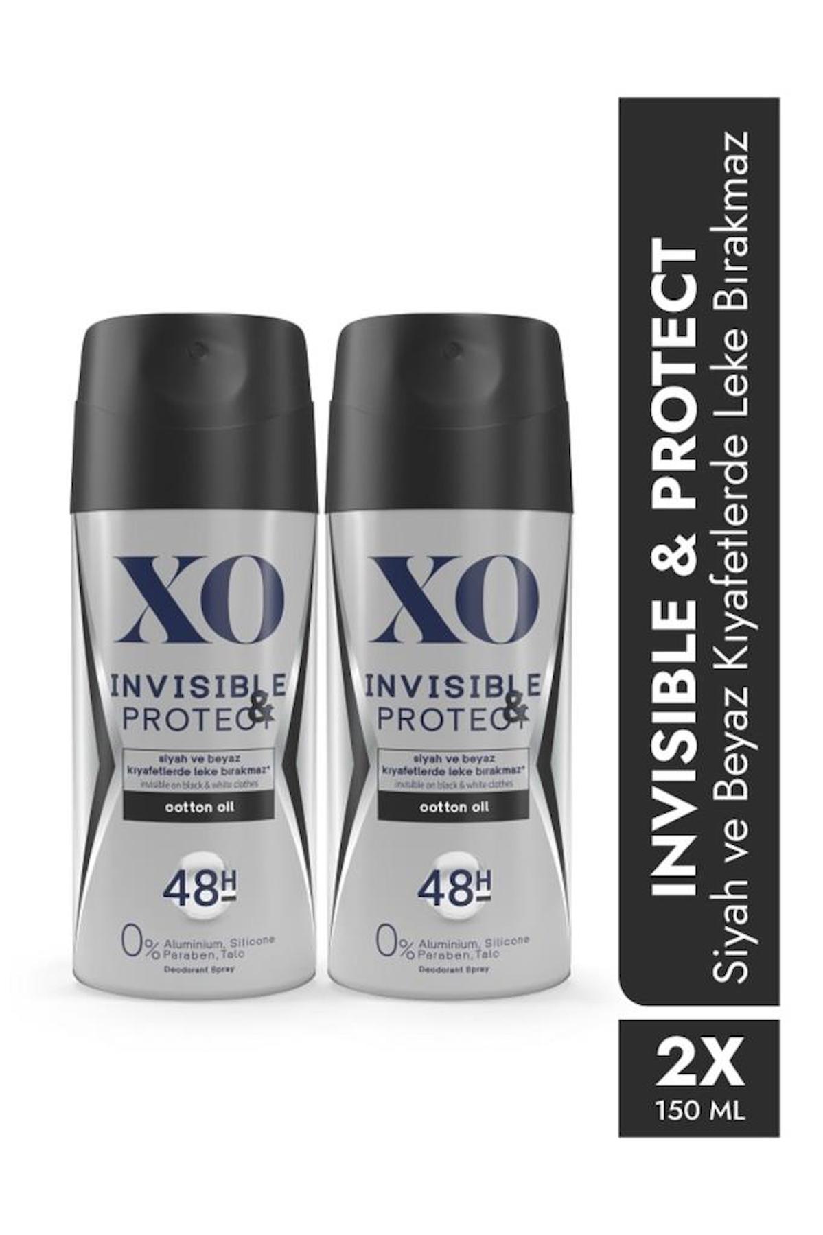 Xo Invısıble Protect Sprey Erkek Deodorant 2x150 ml