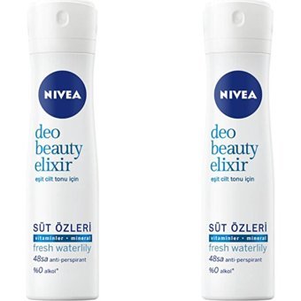 Nivea Deo Beauty Elixir Sprey Kadın Deodorant 2x150 ml