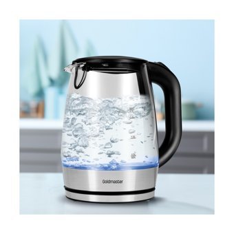Goldmaster Aquarine Cam 1.7 lt 2200 W Işıklı Klasik Şeffaf Kettle