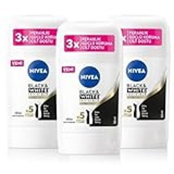 Nivea Black&White Invisible Clear Stick Kadın Deodorant 3x50 ml