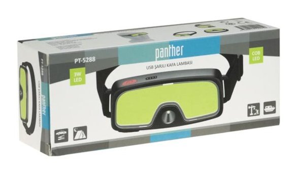 Panther PT-5288 Usb Şarjlı Kafa Lambası
