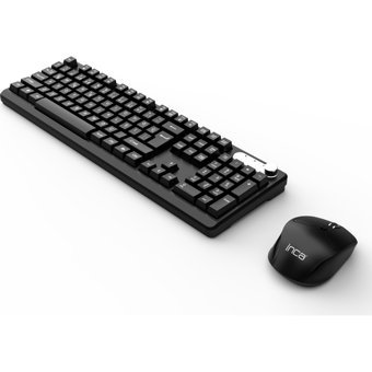 Inca IWS-549U Sessiz Siyah Kablosuz Klavye Mouse Seti