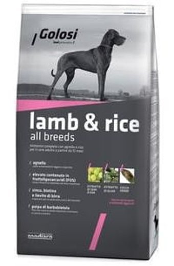 Golosi Kuzu Etli Pirinçli Yetişkin Kuru Köpek Maması 12 kg