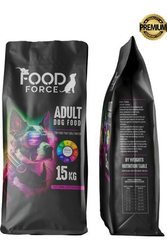 Food Force Kuzu Etli Pirinçli Tüm Irklar Yetişkin Kuru Köpek Maması 15 kg