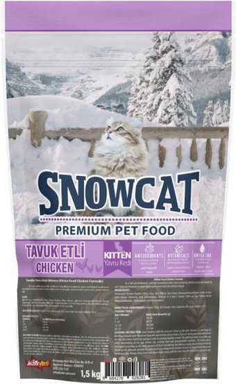 Snow Cat Premium Tavuklu Yavru Kuru Kedi Maması 1.5 kg