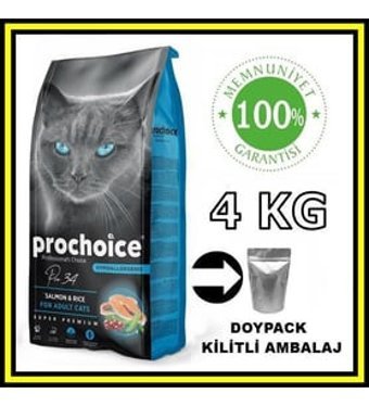 Prochoice Pro34 Somonlu Yetişkin Kuru Kedi Maması 4 kg
