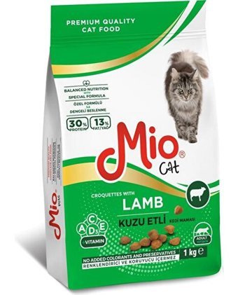 Mio Cat Kuzu Etli Yetişkin Kuru Kedi Maması 1 kg