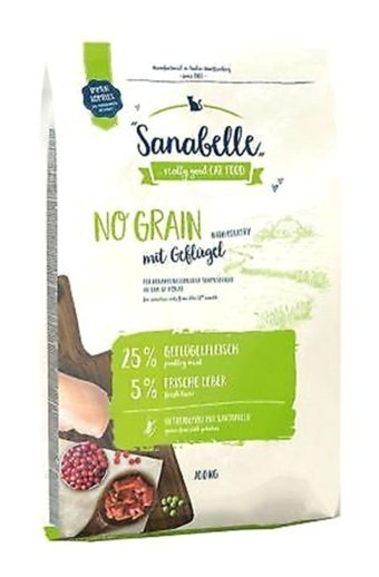 Sanabelle No Graın Kümes Hayvanlı Yetişkin Kuru Kedi Maması 10 kg