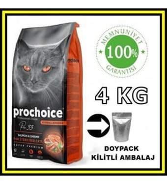 Prochoice Pro33 Karides Somonlu Yetişkin Kuru Kedi Maması 4 kg
