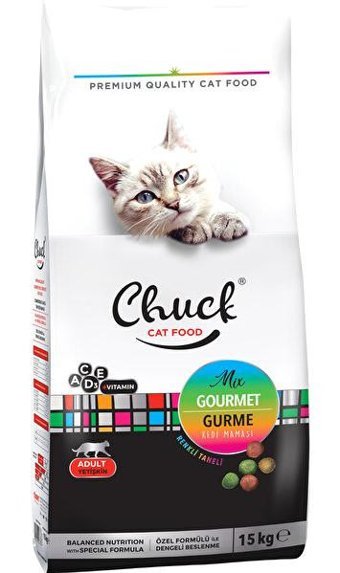 Chuck Gourmet Yetişkin Kuru Kedi Maması 15 kg