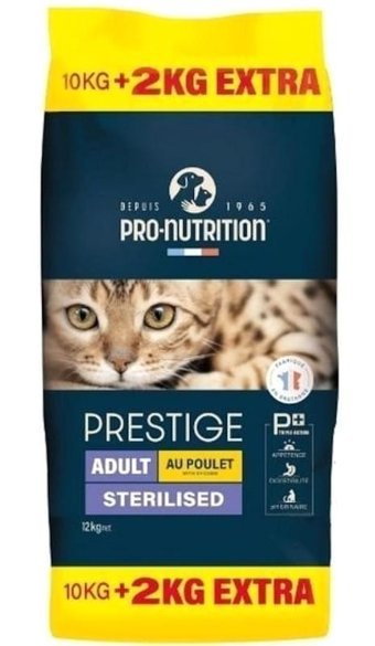 Pro Nutrition Prestige Adult Sterilised Tavuklu Yetişkin Kuru Kedi Maması 12 kg