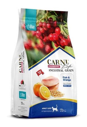Carni Life Ancestral Grain Balıklı Portakal Yetişkin Kuru Kedi Maması 5 kg