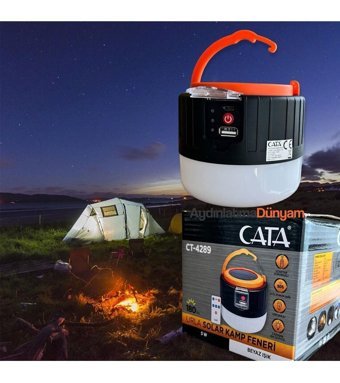Cata Ct-4289 Urla Şarjlı Solar Kamp Feneri