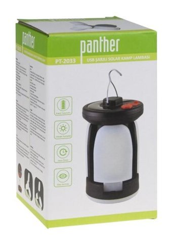 Panther PT-2033 Usb Şarjlı Solar Kamp Lambası