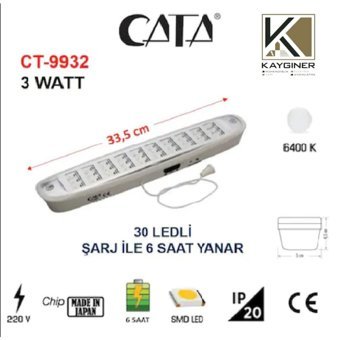 Cata Ct-9932 30 Ledli Işıldak
