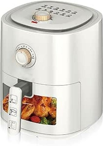 Nqyzzfd Airfryer 6 lt Led Ekranlı Yağsız Sıcak Hava Fritözü Siyah