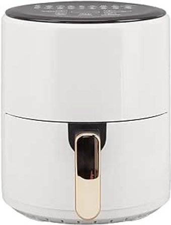 Qcwwy Airfryer 6 lt Tek Hazneli Led Ekranlı Yağsız Sıcak Hava Fritözü Beyaz