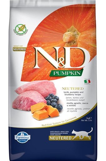N&D Pumpkin Bal Kabağı Kuzu Etli Yetişkin Kuru Kedi Maması 5 kg