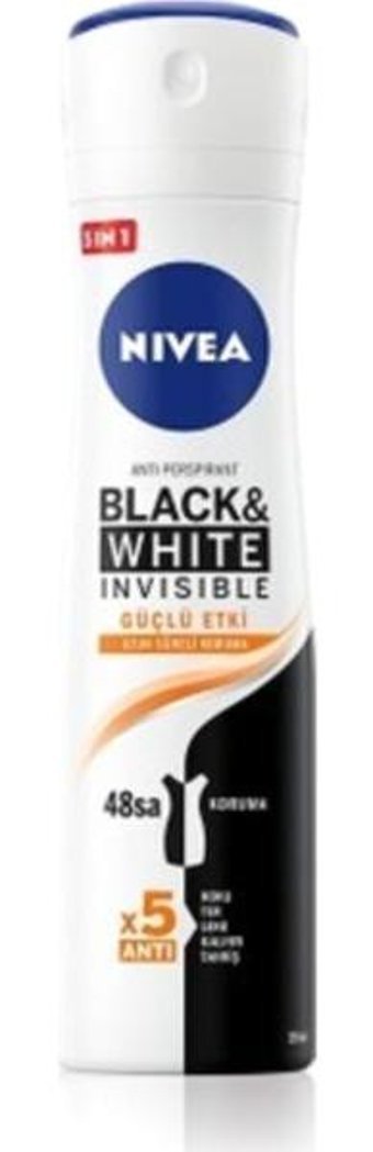 Nivea Black&White Invisible Güçlü Etki Sprey Kadın Deodorant 6x150 ml