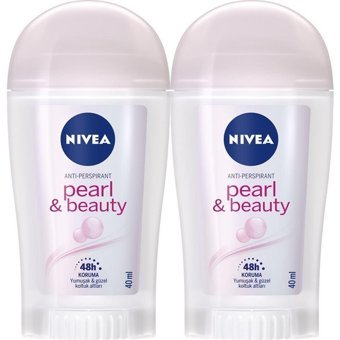 Nivea Pearl&Beauty Stick Kadın Deodorant 2x40 ml