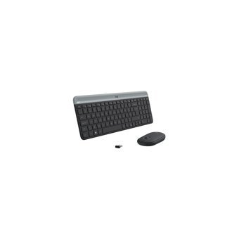 Logitech MK470 Sessiz Siyah Kablosuz Klavye Mouse Seti