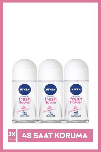 Nivea Fresh Flower Roll-On Kadın Deodorant 3x50 ml