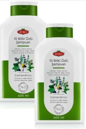 Otacı 10 Bitki Özlü Canlandırıcı Şampuan 2x400 ml