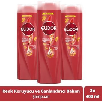 Elidor Superblend Canlandırıcı Renk Koruyucu Şampuan 3x400 ml