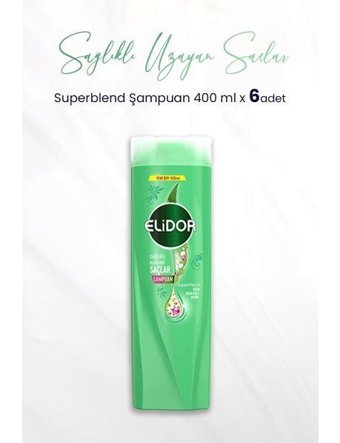 Elidor Superblend Güçlendirici Hızlı Uzatan Şampuan 6x400 ml