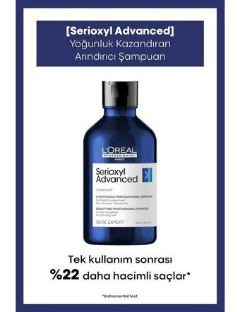 L'Oréal Paris Serioxyl Advanced Dolgunlaştırıcı İnce Telli Saçlar İçin Şampuan 300 ml